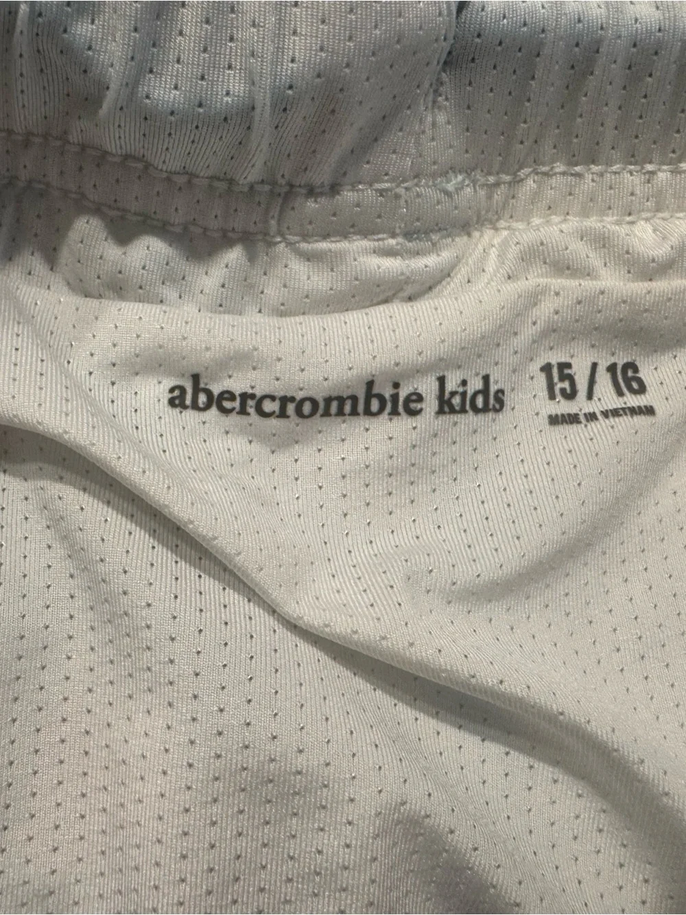 Abercrombie & Fitch Kids | Light Blue Swim Trunks with Pink Palm Trees